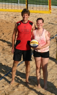 Caro und Ralf beim Beachfinale 2010