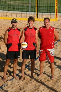 Ralf, Peter und Thomas beim Beachfinale 2010